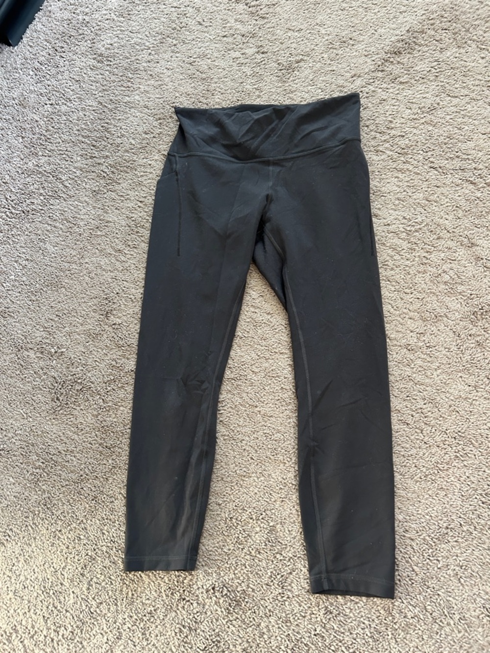 Dark Grey High-Waist Lululemon Workout Leggings